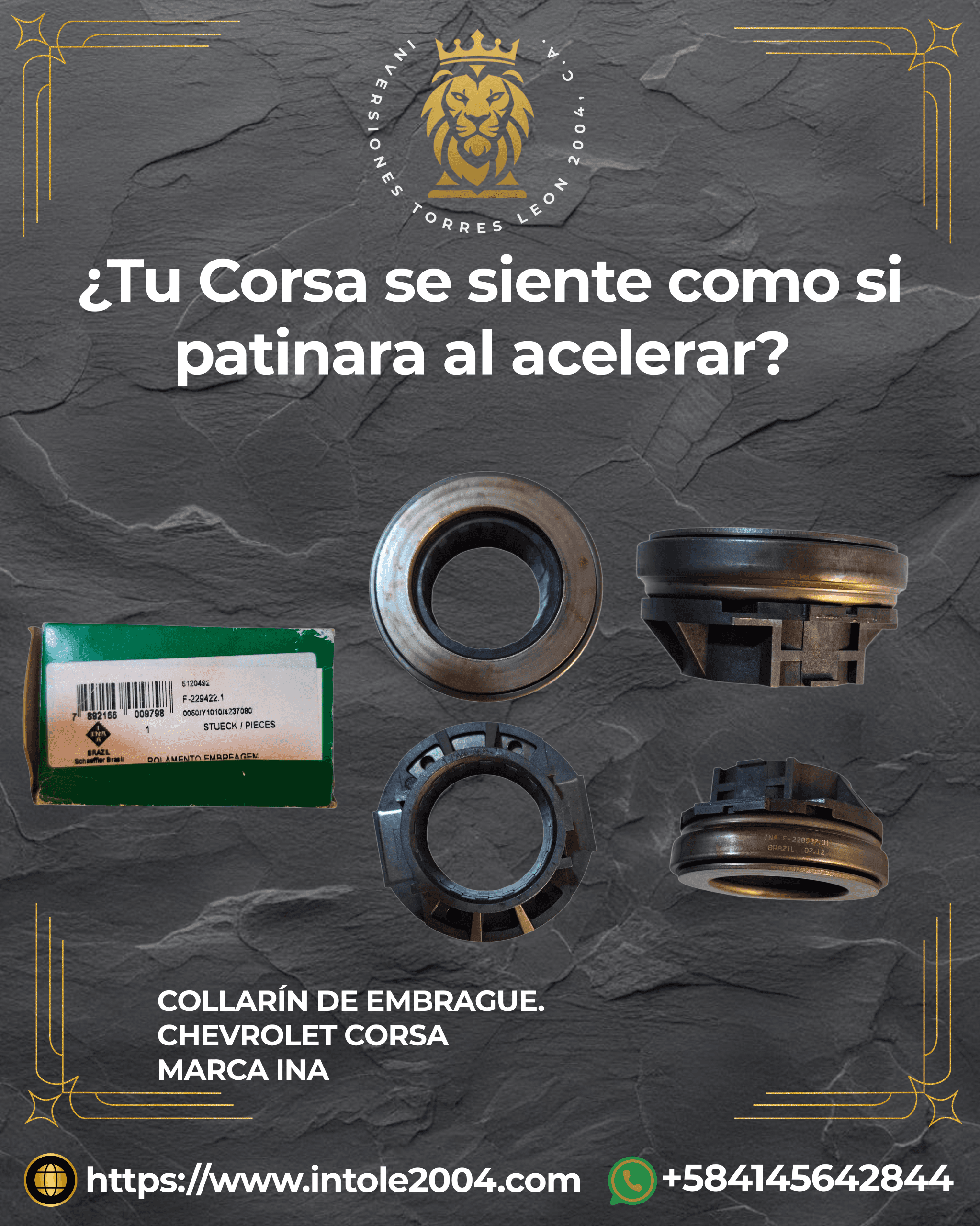 29.COLLARÍN DE EMBRAGUE. CHEVROLET CORSA MARCA INA.png